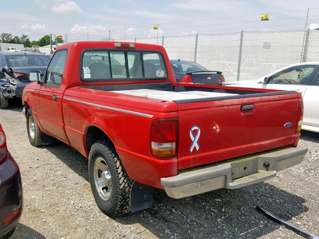 1FTCR10A9VUC96752 - 1997 FORD RANGER RED photo 3