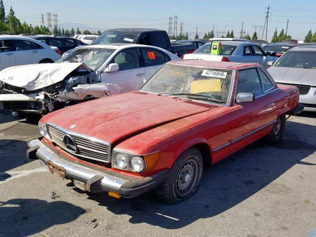 WDBBA45A9BB003242 - 1981 MERCEDES-BENZ 380 SL RED photo 2