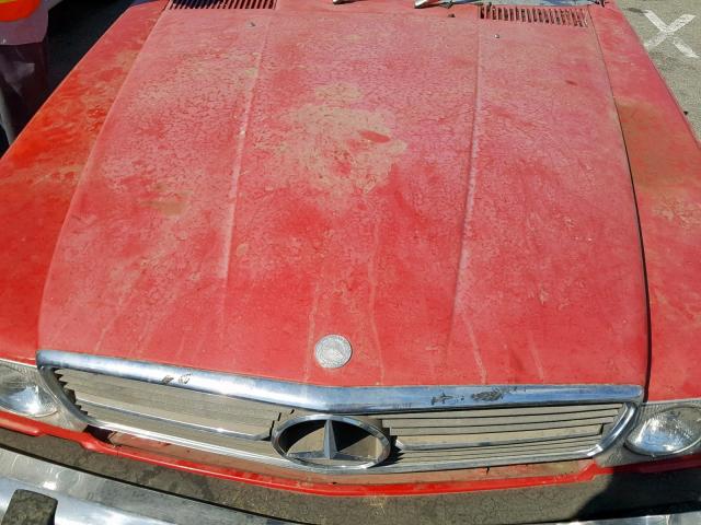 WDBBA45A9BB003242 - 1981 MERCEDES-BENZ 380 SL RED photo 7