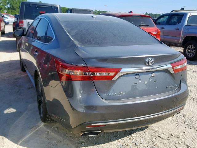 4T1BK1EB2HU247930 - 2017 TOYOTA AVALON XLE CHARCOAL photo 3