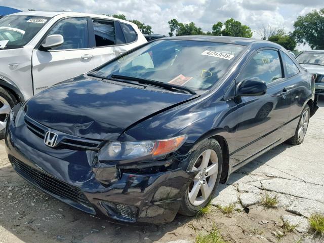 2HGFG12978H504299 - 2008 HONDA CIVIC EXL შავი ფოტო 2