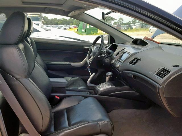 2HGFG12978H504299 - 2008 HONDA CIVIC EXL შავი ფოტო 5