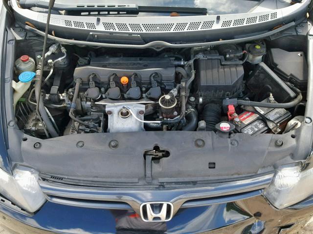 2HGFG12978H504299 - 2008 HONDA CIVIC EXL შავი ფოტო 7