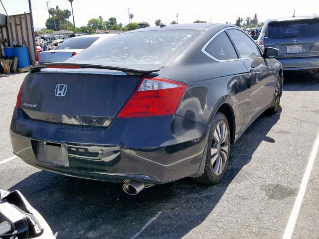 1HGCS12809A008365 - 2009 HONDA ACCORD EXL BLACK photo 4