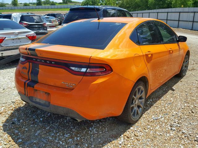 1C3CDFBB1ED668896 - 2014 DODGE DART SXT ORANGE photo 4