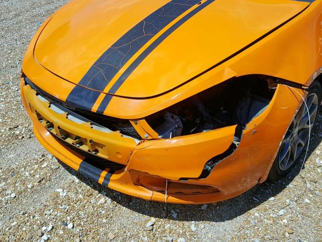 1C3CDFBB1ED668896 - 2014 DODGE DART SXT ORANGE photo 9