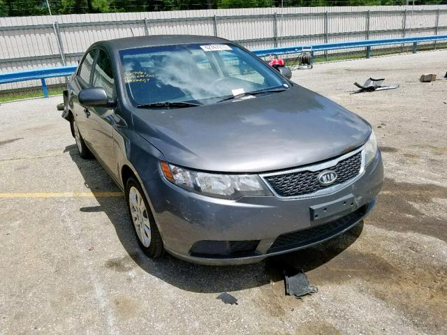 KNAFU4A27D5721878 - 2013 KIA FORTE EX GRAY photo 1