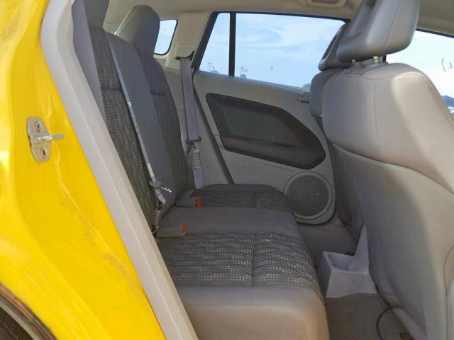 1B3HB48B67D570339 - 2007 DODGE CALIBER SX YELLOW photo 6