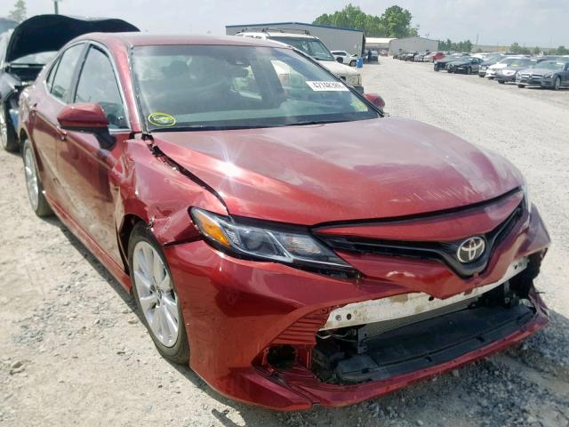 4T1B11HK2JU520966 - 2018 TOYOTA CAMRY L BURGUNDY photo 1