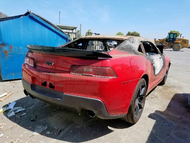 2G1FA1E30F9151833 - 2015 CHEVROLET CAMARO LS RED photo 4