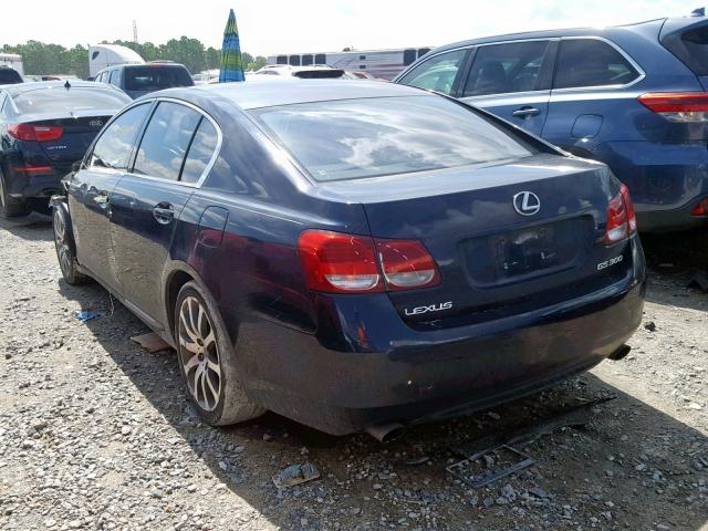 JTHBH96S265000428 - 2006 LEXUS GS300 BLUE photo 3