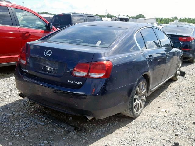 JTHBH96S265000428 - 2006 LEXUS GS300 BLUE photo 4