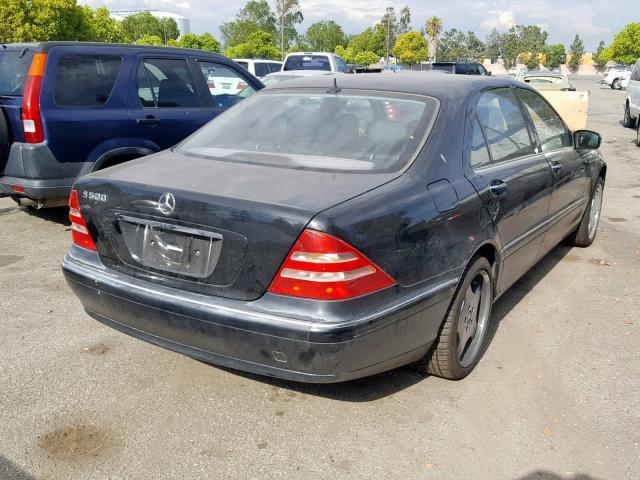 WDBNG75J7YA116537 - 2000 MERCEDES-BENZ S 500 BLACK photo 4