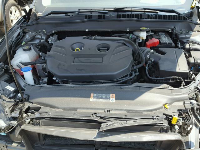 3FA6P0D92JR205907 - 2018 FORD FUSION TIT GRAY photo 7