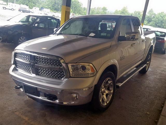 1C6RR7NG2FS632076 - 2015 RAM 1500 LARAM SILVER photo 2