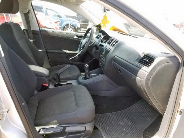 3VW1K7AJ8FM357251 - 2015 VOLKSWAGEN JETTA BASE SILVER photo 5