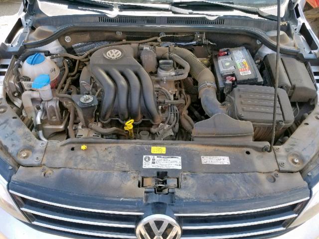 3VW1K7AJ8FM357251 - 2015 VOLKSWAGEN JETTA BASE SILVER photo 7