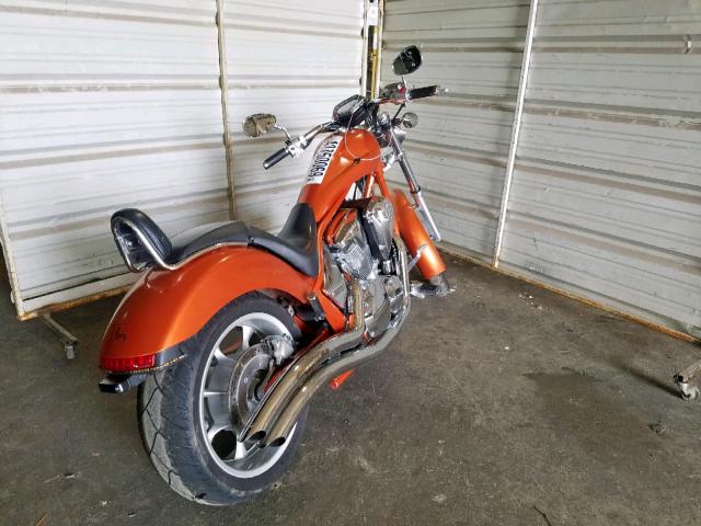 JH2SC6100BK100860 - 2011 HONDA VT1300 CX ORANGE photo 4