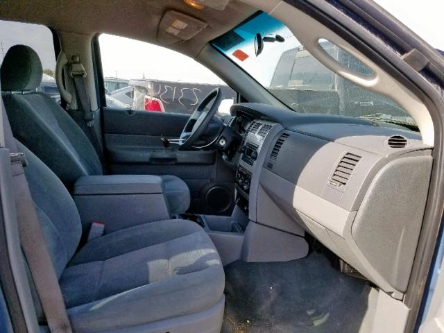 1D4HD48N65F519737 - 2005 DODGE DURANGO SL BLUE photo 5