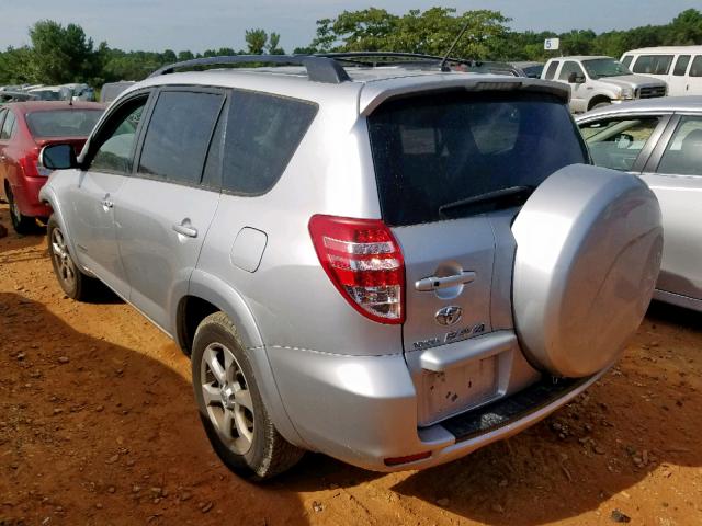 JTMYF4DV8A5015901 - 2010 TOYOTA RAV4 LIMIT SILVER photo 3