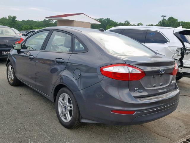 3FADP4BJ6KM117324 - 2019 FORD FIESTA SE GRAY photo 3