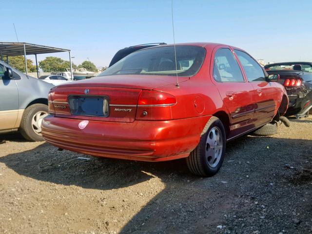 1MEFM6532WK627735 - 1998 MERCURY MYSTIQUE B BURGUNDY photo 4