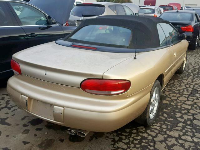 3C3EL55H6YT248569 - 2000 CHRYSLER SEBRING JX GOLD photo 4