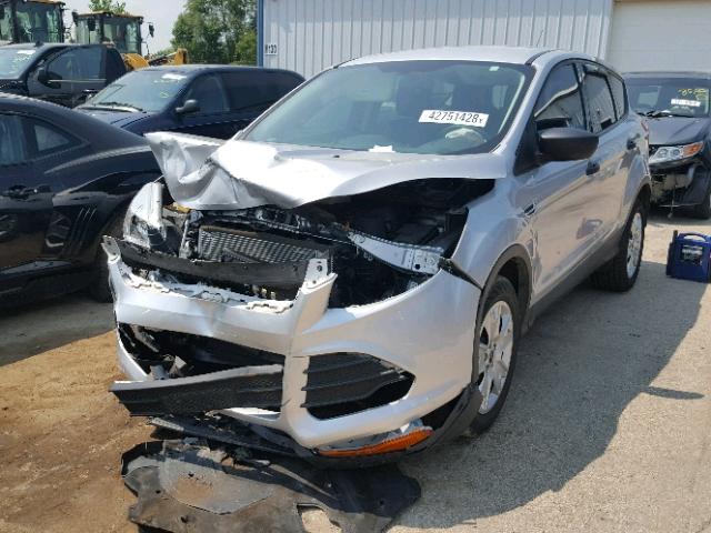 1FMCU0F73EUB13376 - 2014 FORD ESCAPE S SILVER photo 2