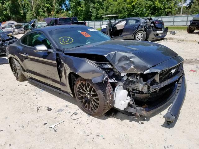 1FA6P8CF5J5165220 - 2018 FORD MUSTANG GT GRAY photo 1