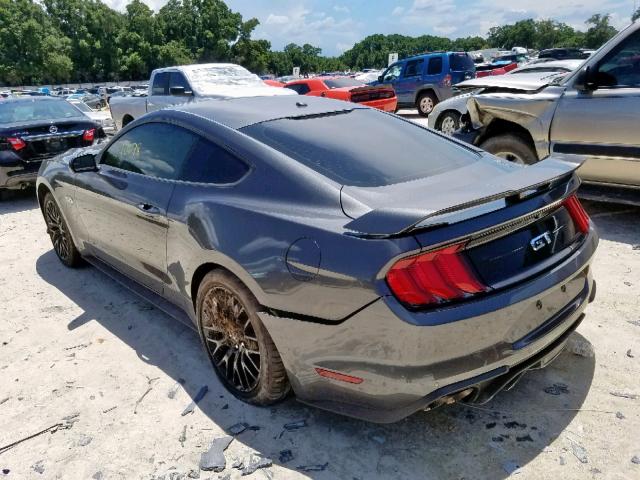 1FA6P8CF5J5165220 - 2018 FORD MUSTANG GT GRAY photo 3