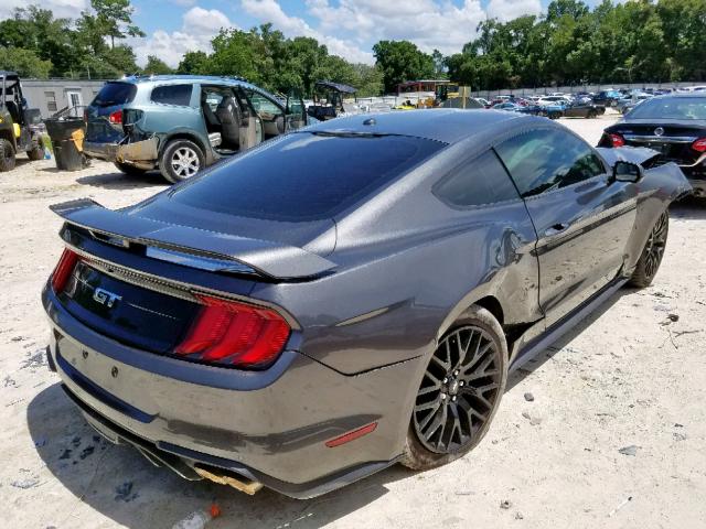 1FA6P8CF5J5165220 - 2018 FORD MUSTANG GT GRAY photo 4