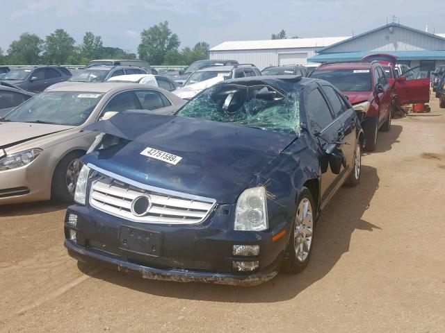 1G6DC67AX50186683 - 2005 CADILLAC STS BLUE photo 2