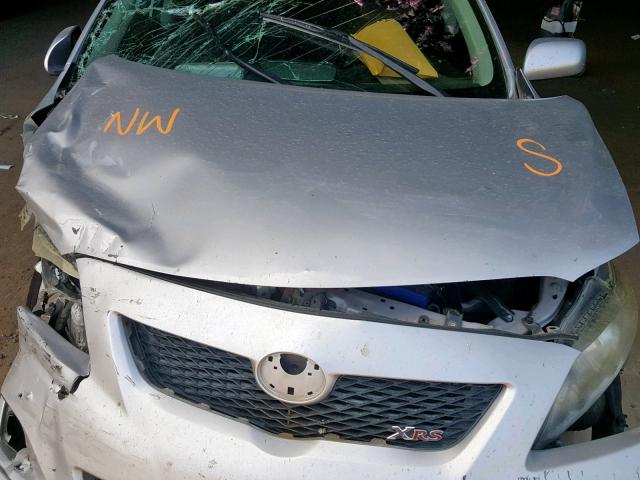 1NXBE40E19Z001141 - 2009 TOYOTA COROLLA XR 银色 照片 7