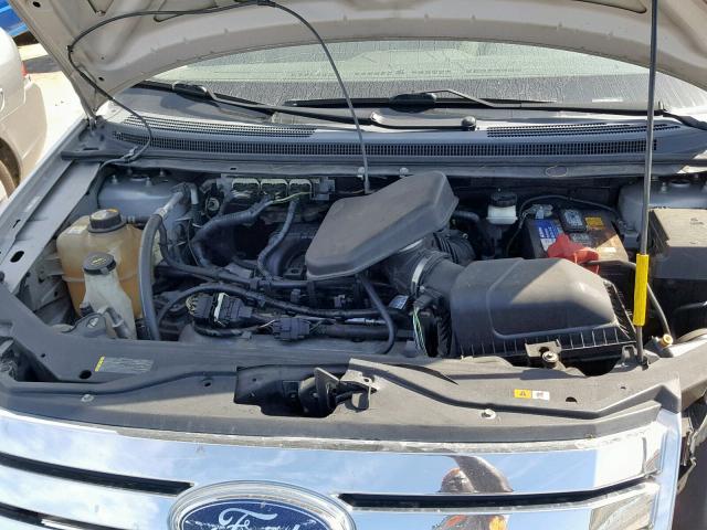 2FMDK3GC8ABA76560 - 2010 FORD EDGE SE SILVER photo 7