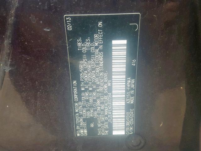 JTLZE4FE6DJ032264 - 2013 TOYOTA SCION XB 紫色 照片 10