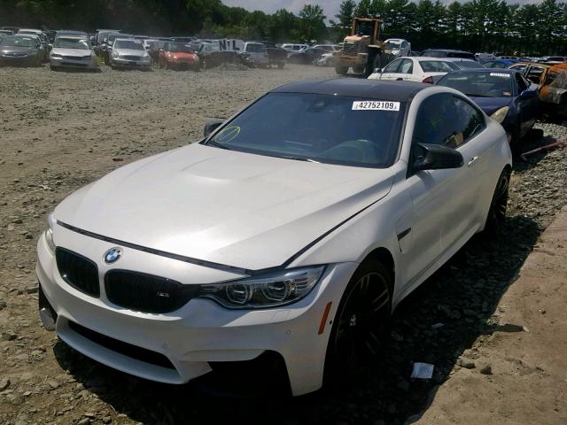 WBS3R9C58GK337831 - 2016 BMW M4 WHITE photo 2