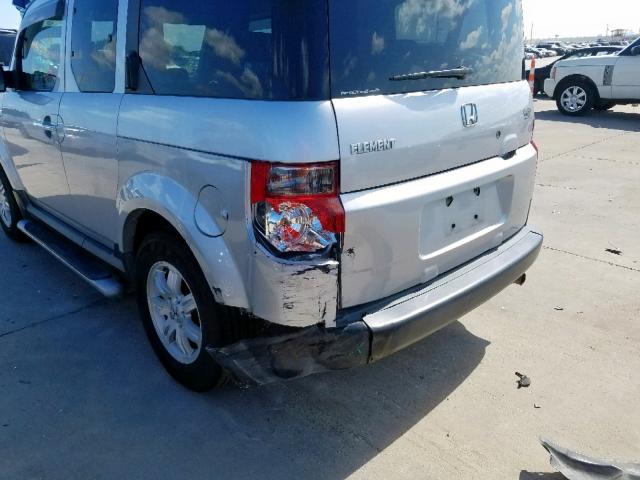 5J6YH28796L027756 - 2006 HONDA ELEMENT EX SILVER photo 9