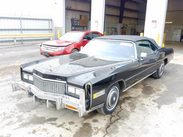 6L67S6Q140587 - 1976 CADILLAC EL DORADO BLACK photo 2