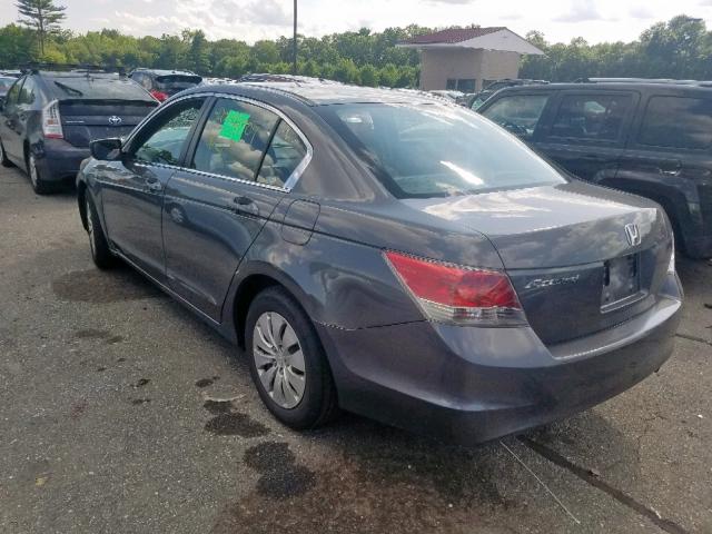 1HGCP26388A128547 - 2008 HONDA ACCORD LX GRAY photo 3