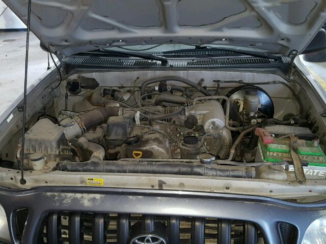 5TENL42N92Z059838 - 2002 TOYOTA TACOMA SILVER photo 7