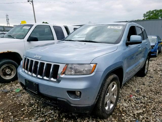 1C4RJFAGXCC227167 - 2012 JEEP GRAND CHER BLUE photo 2