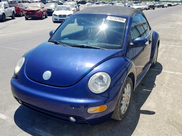 3VWCM31Y85M305416 - 2005 VOLKSWAGEN NEW BEETLE Mavi foto 2
