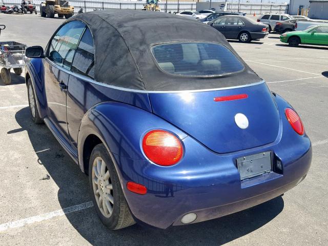 3VWCM31Y85M305416 - 2005 VOLKSWAGEN NEW BEETLE Mavi foto 3
