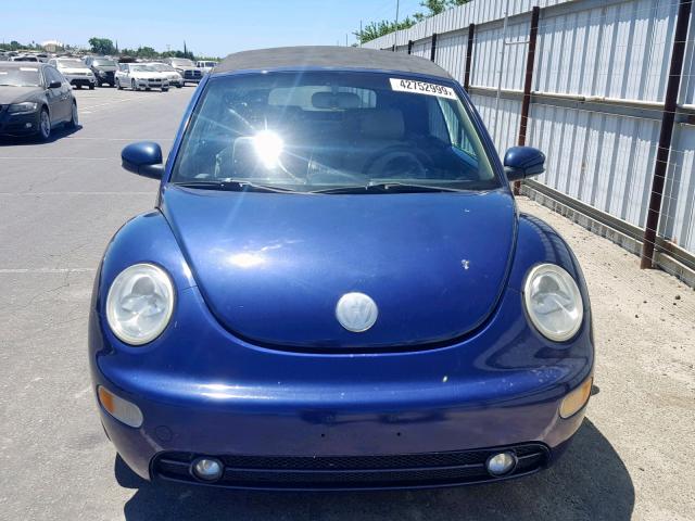 3VWCM31Y85M305416 - 2005 VOLKSWAGEN NEW BEETLE Mavi foto 9