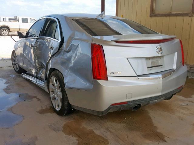 1G6AA5RX4D0166951 - 2013 CADILLAC ATS SILVER photo 3