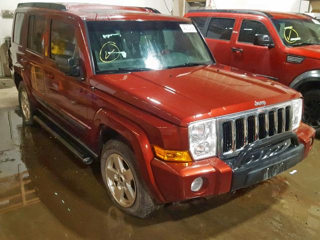 1J8HG48N37C586507 - 2007 JEEP COMMANDER MAROON photo 1