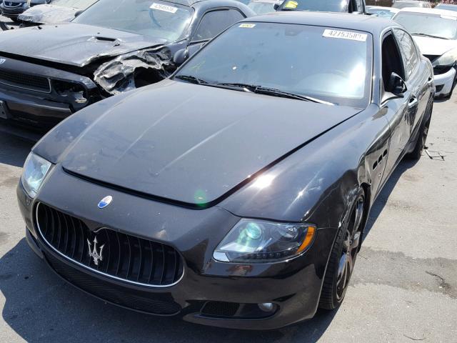 ZAM39KKAXB0054487 - 2011 MASERATI QUATTROPOR BLACK photo 2