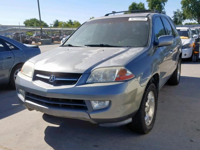 2HNYD18462H511869 - 2002 ACURA MDX GRAY photo 2