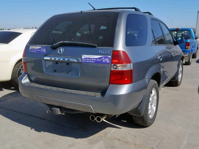 2HNYD18462H511869 - 2002 ACURA MDX GRAY photo 4