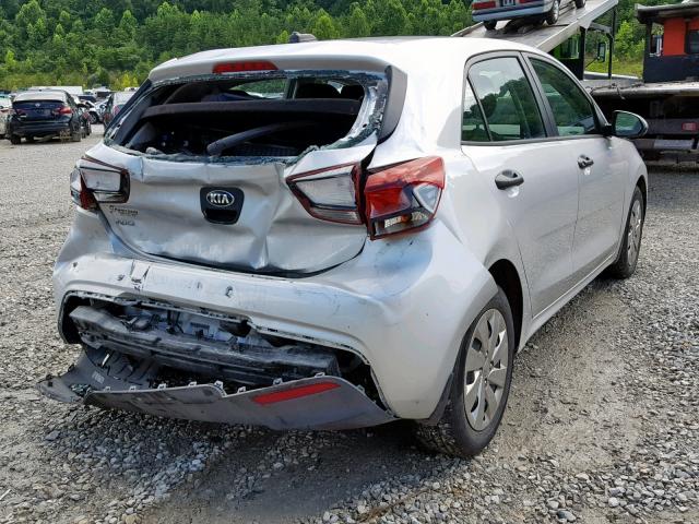 3KPA25ABXJE092044 - 2018 KIA RIO LX SILVER photo 4